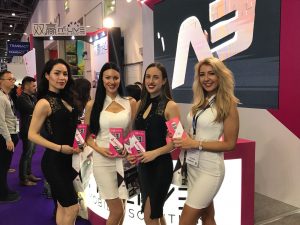 sales assistants on show at ICE Gaming Event